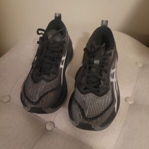 Asics Black and Gray Athletic Shoes